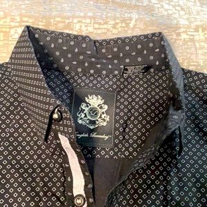 English Laundry Mens Large Black Button Down Shirt